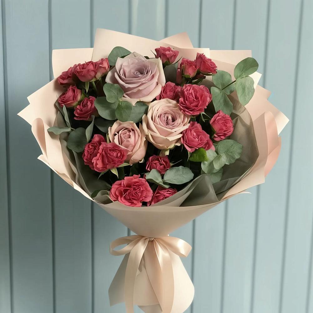 Букет цветов из: Гвоздики и Розы в Богородское