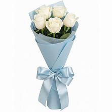 Букет 5 Белых роз Проуд в Богородское