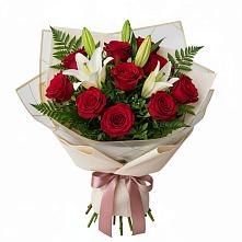 Букет цветов из:  Лилии и Розы в Богородское