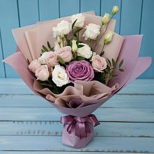 Букет цветов из:  Розы и Лизиантусы в Богородское