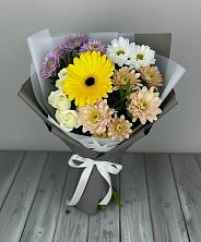 Букет цветов из:  Розы, Герберы и Хризантемы в Богородское