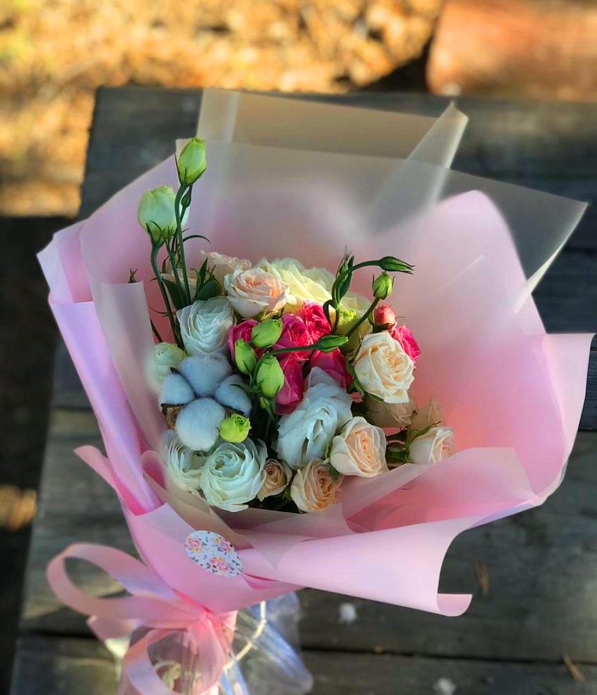 Букет цветов из: Розы и Лизиантусы в Богородское