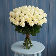 Букет 51 Белая роза Эдлесс Лав в Богородское