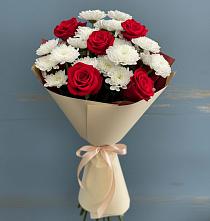 Букет цветов из:  Розы и Хризантемы в Богородское