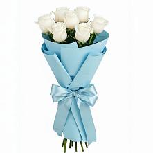 Букет 7 белых роз Проуд в Богородское