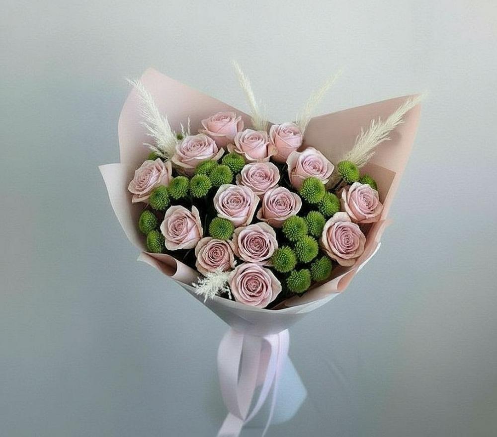 Букет цветов из: Розы и Хризантемы в Богородское