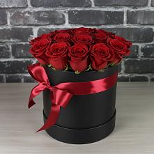 Цветочная композиция из Розы в шляпной коробке #REPLACE_PRED# Богородское