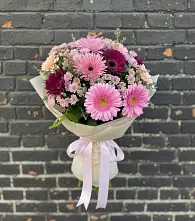 Букет цветов из:  Герберы и Хризантемы #REPLACE_PRED# Богородское