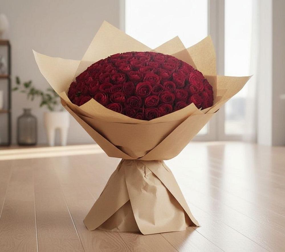 Букет 101 Красная роза в Богородское