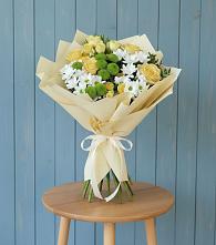 Букет цветов из:  Хризантемы и Розы в Богородское