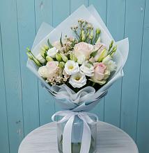 Букет цветов из:  Розы и Лизиантусы в Богородское
