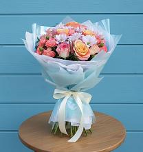 Букет цветов из:  Хризантемы и Розы в Богородское