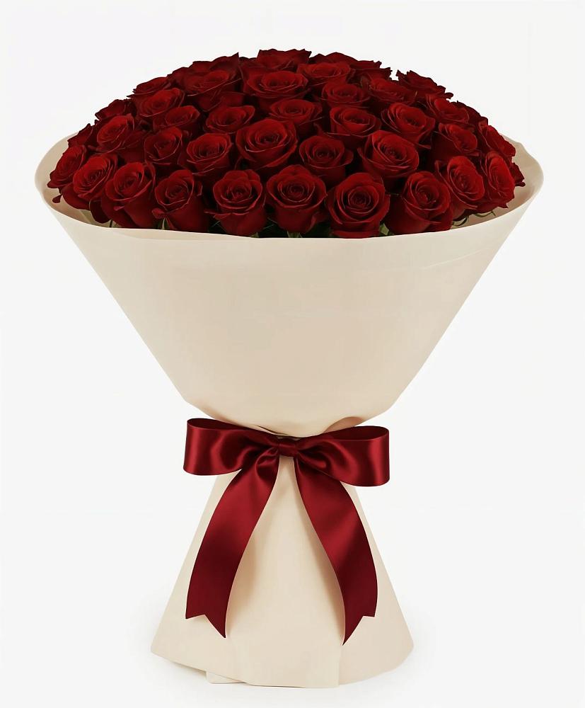 Букет 101 Бордовая роза Блэк Бакарра в Богородское