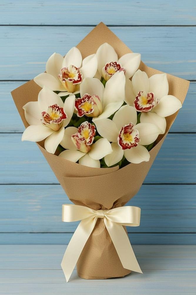 Букет цветов из: Орхидеи и Розы в Богородское