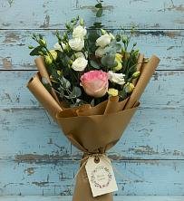 Букет цветов из:  Розы и Лизиантусы в Богородское